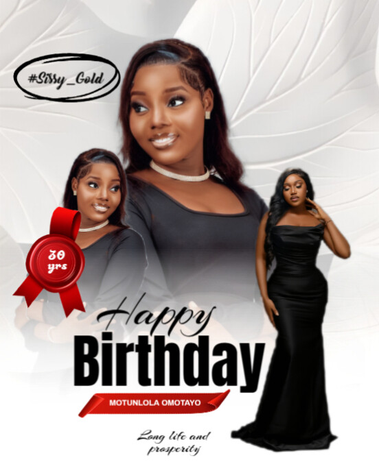 Copy of White Maximalist Happy Birthday Celebration Flyer ...