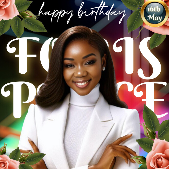 Copy of White Maximalist Happy Birthday Design Instagram Post ...