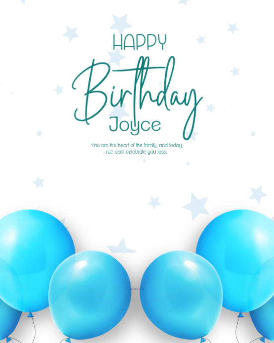 White Maximalist Happy Birthday Design Templates Instagram Portrait ...