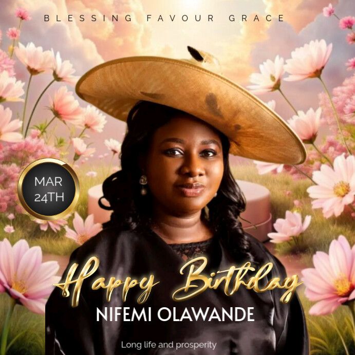 Copy of White Maximalist Happy Birthday Flyer Instagram Post | PosterMyWall
