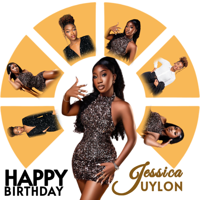 White Maximalist Happy Birthday Instagram Post Template | PosterMyWall