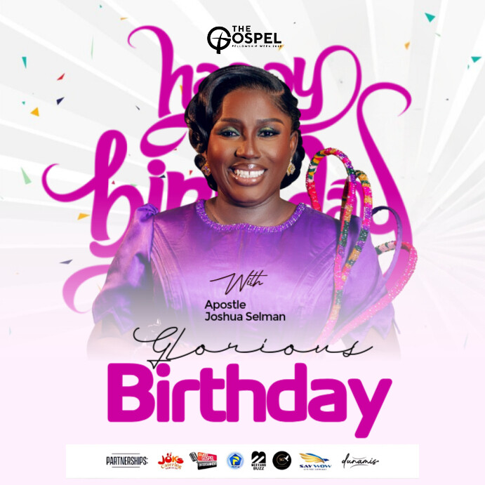 White Maximalist Happy Birthday Instagram Post Template | PosterMyWall