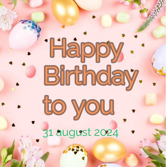 Copy of White Maximalist Happy Birthday Instagram Po | PosterMyWall