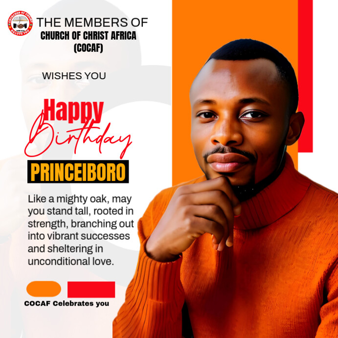 White Maximalist Happy Birthday Instagram Post Template | PosterMyWall