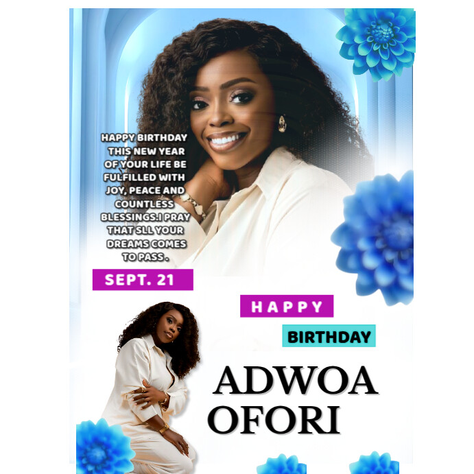 White Maximalist Happy Birthday Photo Template Instagram Post ...