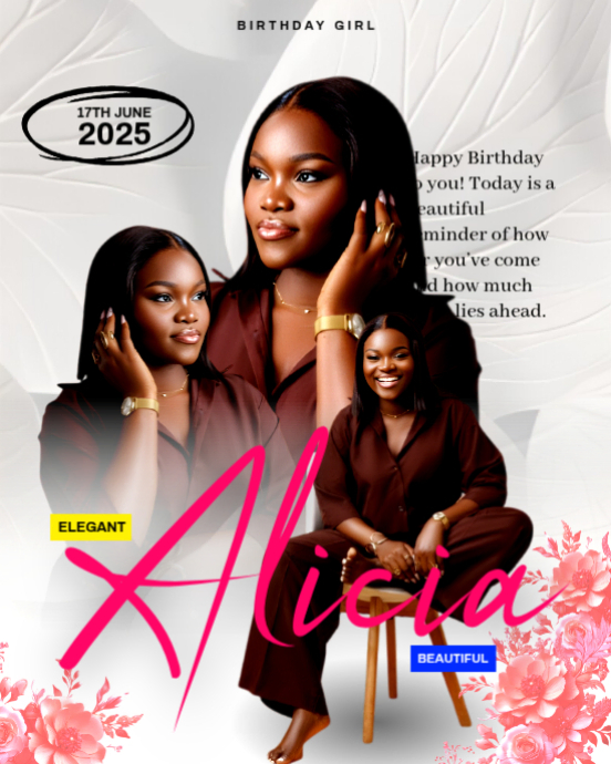Copy of White Maximalist Happy Birthday Template | Modern Birthday ...