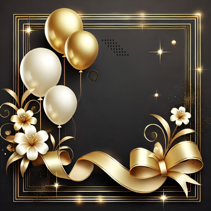 White Maximalist Happy Birthday Template Design Instagram Post ...