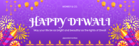 White Maximalist Happy Diwali Banner Email Header template