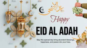 White Maximalist Happy Eid Mubarak Design  Twitter Post template