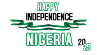 White Maximalist Happy Independence Day Nigeria Blog Header template
