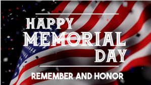 White Maximalist Happy Memorial Day Digital Display (16:9) template