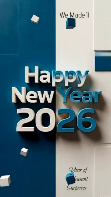 White Maximalist Happy New Year 2026 Instagram Story Template ...