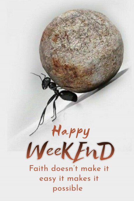 White Maximalist Happy Weekend  Banner 4' × 6' template