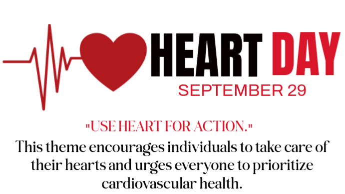White Maximalist Heart Digital Display (16:9) template