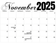White Maximalist Hello November  Flyer (us Letter) template