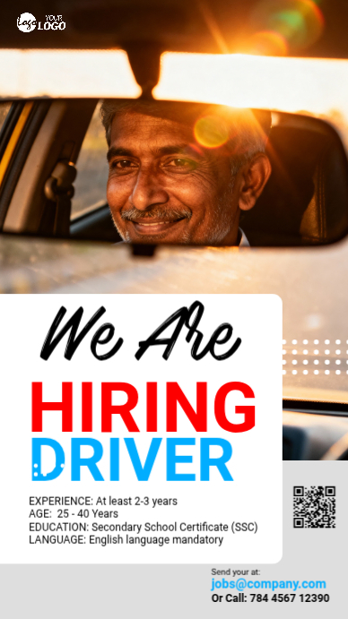 Driver Advert Driver Hiring Facebook Story Template | PosterMyWall