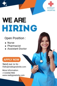 White Maximalist Hiring Nurse Tumblr Graphic Tumblr-Grafik template