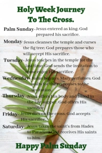 White Maximalist Holy Week Journey  Pinterest Graphic template