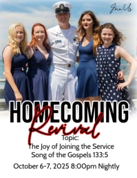 White Maximalist Homecoming  Flyer template