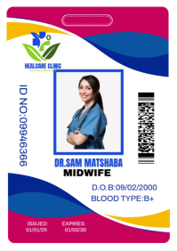 White Maximalist Id Card A5 template