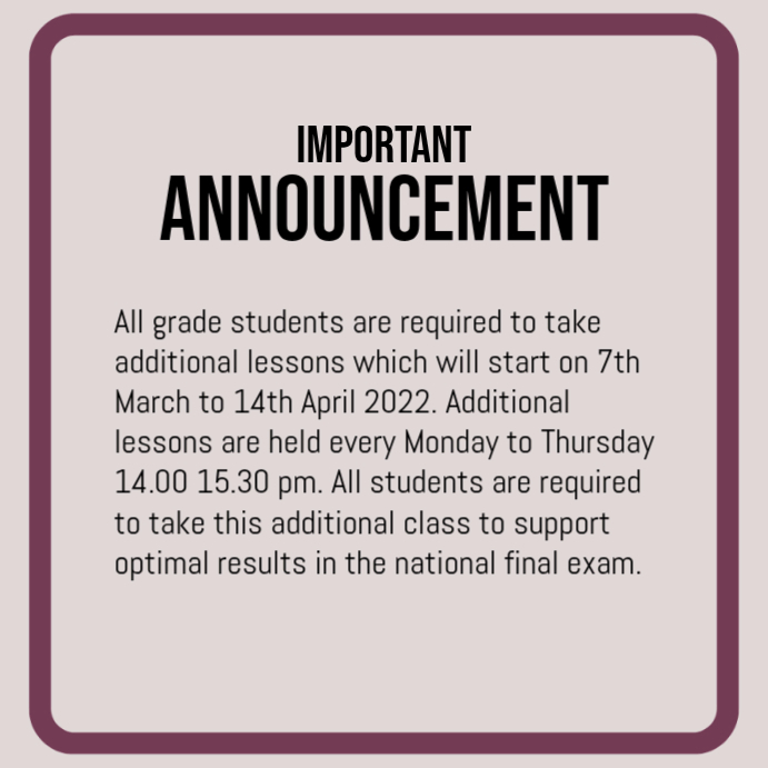 School Announcement Template | PosterMyWall