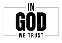 White Maximalist In God We Trust Tee A4 template