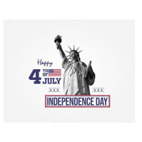 White Maximalist Independence  Instagram Post template