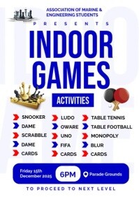 White Maximalist Indoor Games A3 template