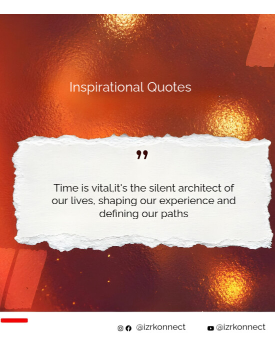 White Maximalist Inspiration Quotes On Time Instagram Portrait template