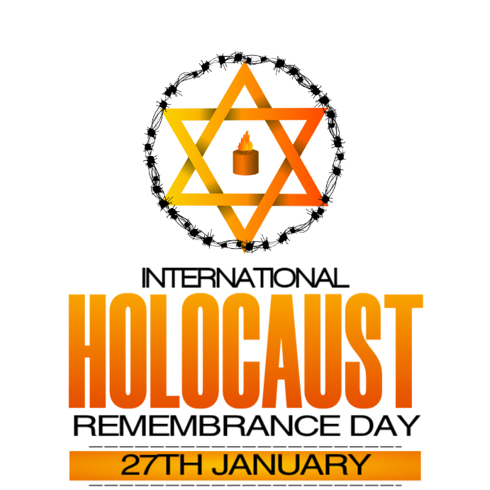 White Maximalist International Holocaust Remembrance Day Instagram Post ...