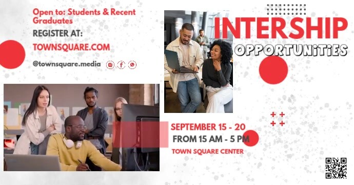 White Maximalist Internship  Facebook Shared Image template