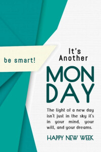 White Maximalist It's Another Monday  Banner 4' × 6' template