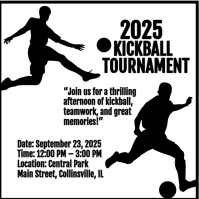 White Maximalist Kickball Tournament Instagram Post template