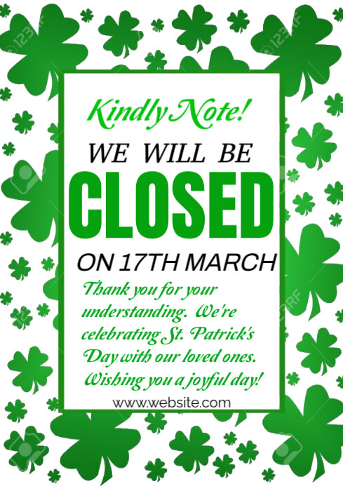 White Maximalist Kindly Note A4 Template | PosterMyWall