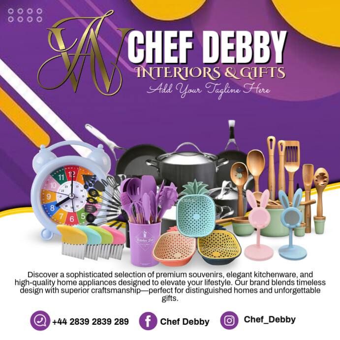 Copy of White Maximalist Kitchenware Business Advert flyer Instagram ...