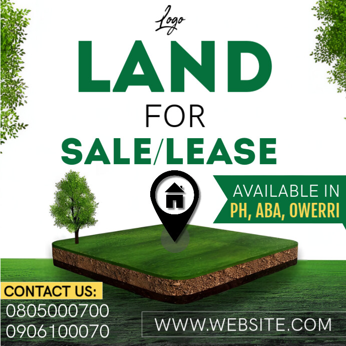Copy of White Maximalist Land For Sale Instagram Post | PosterMyWall