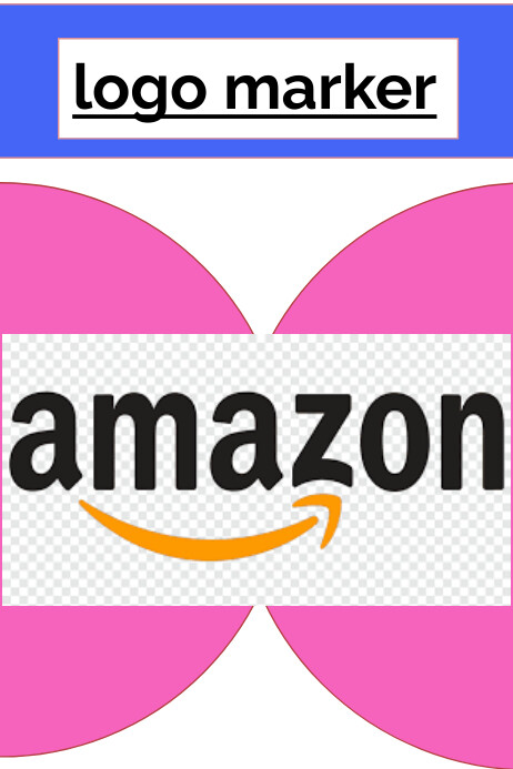 White Maximalist Logo Marker Poster template