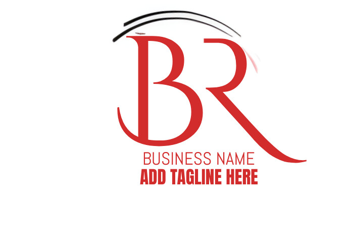 White maximalist logo name a2 design template A4