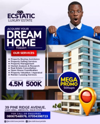 White Maximalist Luxury Real Estate Homes Flyer  Instagram Portrait template