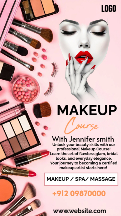 Makeup Course Promotion Template | PosterMyWall