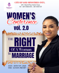 White Maximalist Marriage & Womanhood: A Conference For Empowerment Instagram Portrait template