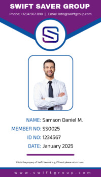 White White Maximalist Membership Id Card Template Business Card Business Card