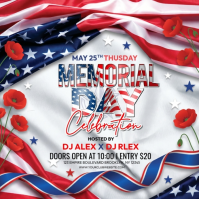 White Maximalist Memorial Day Celebration Instagram Post Video template