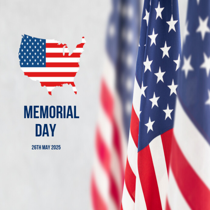 Copy of White Maximalist Memorial Day Design Instagram Post | PosterMyWall