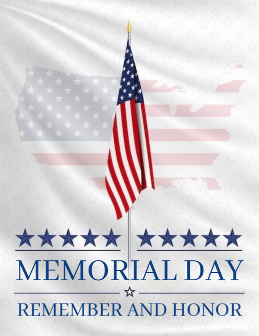 Copy of White Maximalist Memorial Day Flyer Flyer (us Letter ...
