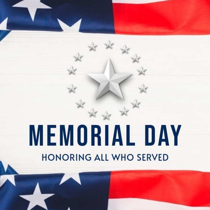 Copy of White Maximalist Memorial Day Flyer Instagram Post | PosterMyWall