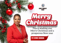 White Maximalist Merry Christmas  A1 template