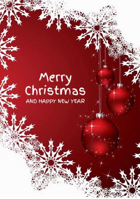 Copy of White Maximalist Merry Christmas A4 | PosterMyWall