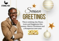 White Maximalist Merry Christmas  A5 template