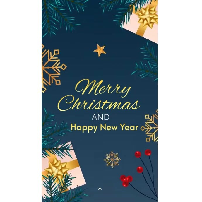 White Maximalist Merry Christmas And A Happy New Year Instagram Post ...